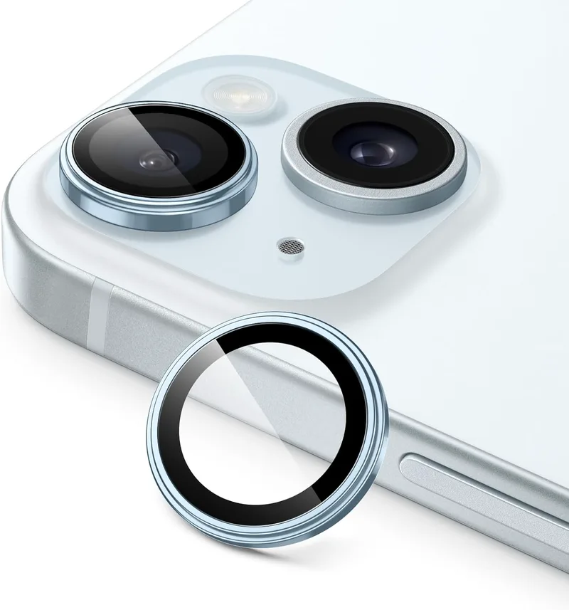Lens Camera Tempered Glass Blue iPhone 15/15 Plus