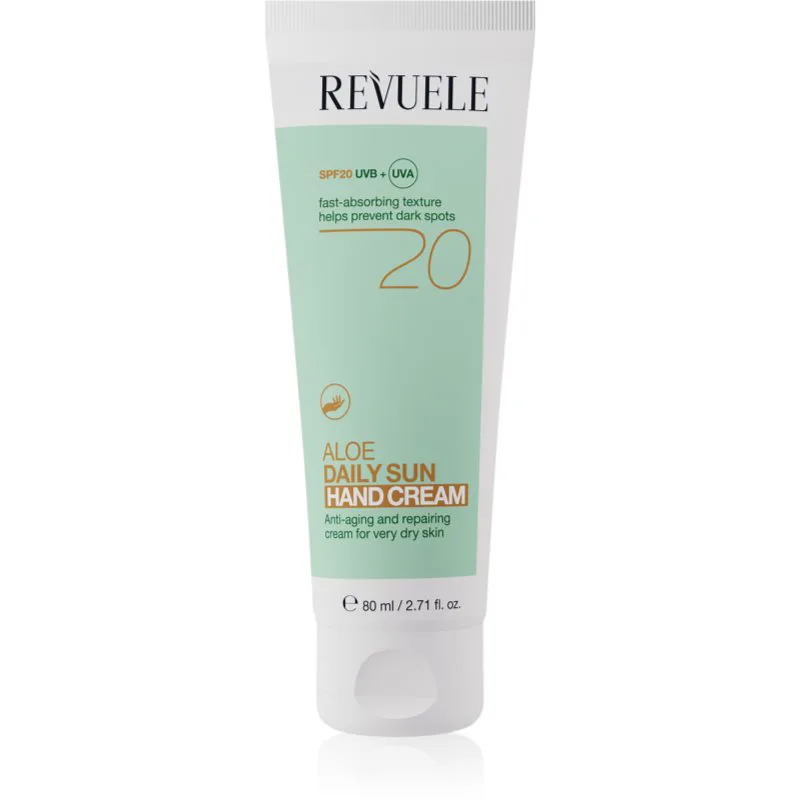 Revuele Aloe Daily Sun Hand Cream SPF 20 προστατευτική κρέμα χεριών SPF 20 80 ml