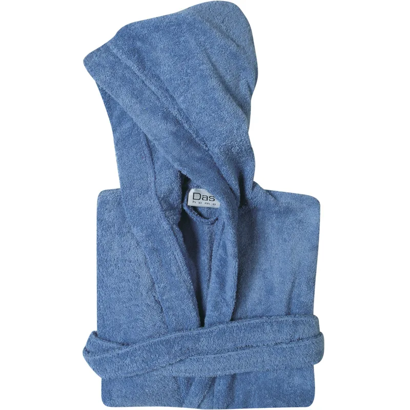 Μπουρνούζι Με Κουκούλα Das Home Casual 5909 Blue - MEDIUM