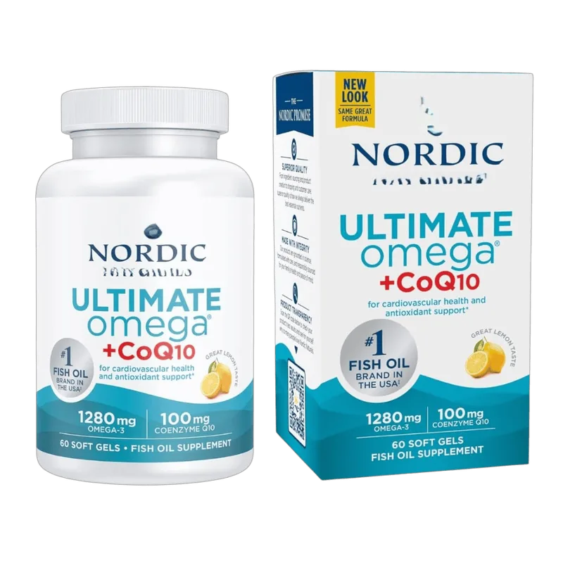 Nordic Naturals Ultimate Omega 3 1280mg +CoQ10 60 softgels