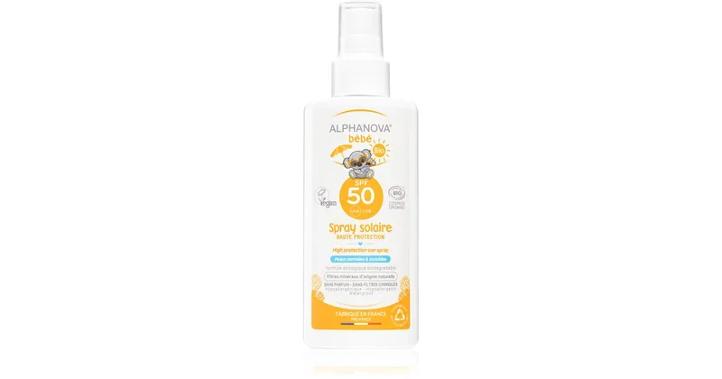 Alphanova Bébé Sun Spray SPF50 ORGANIC 125G