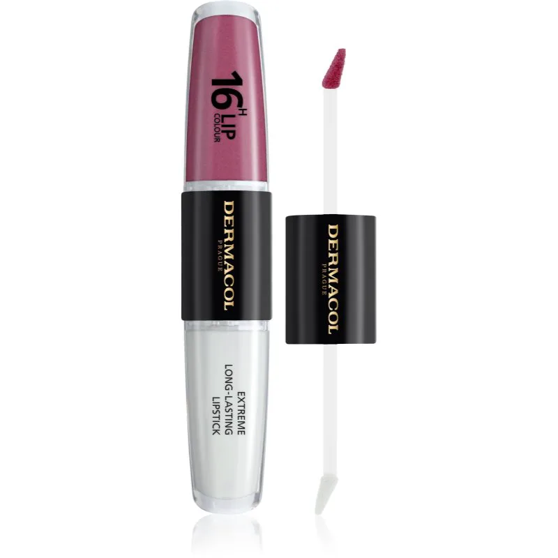 Dermacol 16H Lip Colour μακράς διαρκείας κραγιόν και λιπ γκλος απόχρωση 07 2x4 ml