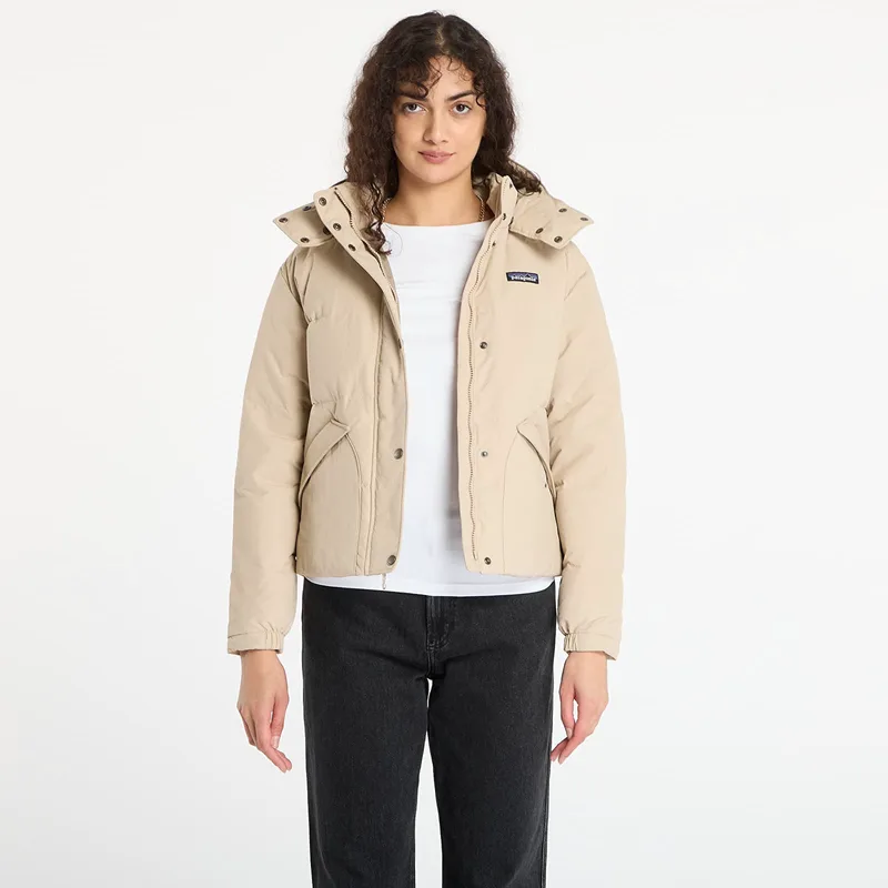 Μπουφάν Patagonia W's Downdrift Jacket Oar Tan W/ Seabird Grey M