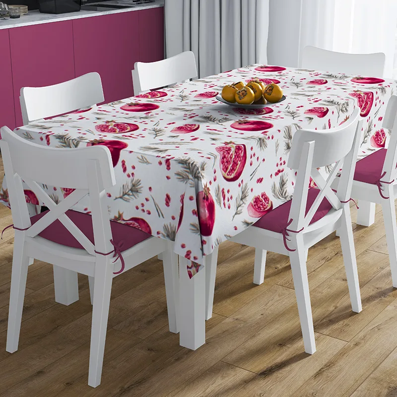 Τραπεζομάντηλο + Τραβέρσα 140X220 Dimcol Pomegranate 458 (140x220)