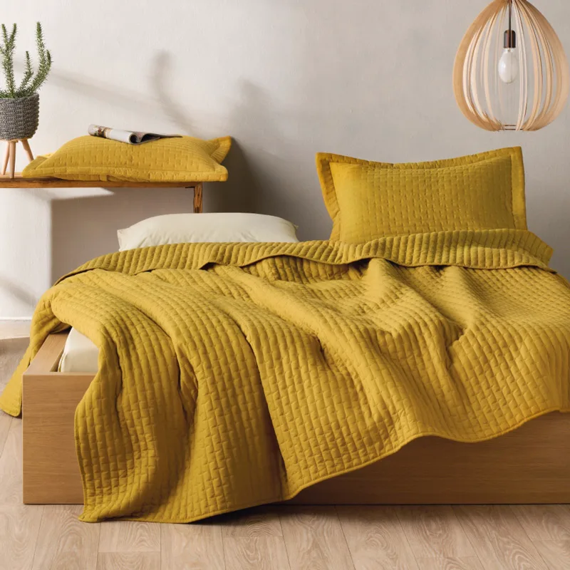 Κουβερλί King Size Σετ 240x260 Kentia Mason 11 Mustard