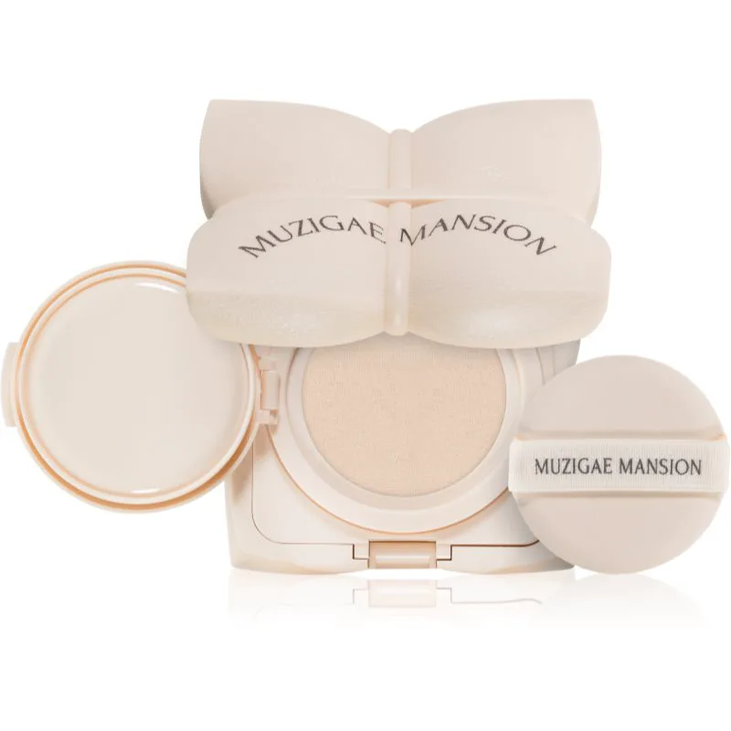 MUZIGAE MANSION Sleek Water Cushion μακράς διαρκείας μεικ απ σε σφουγγαράκι με ενυδατικό αποτέλεσμα απόχρωση Y21 15 γρ