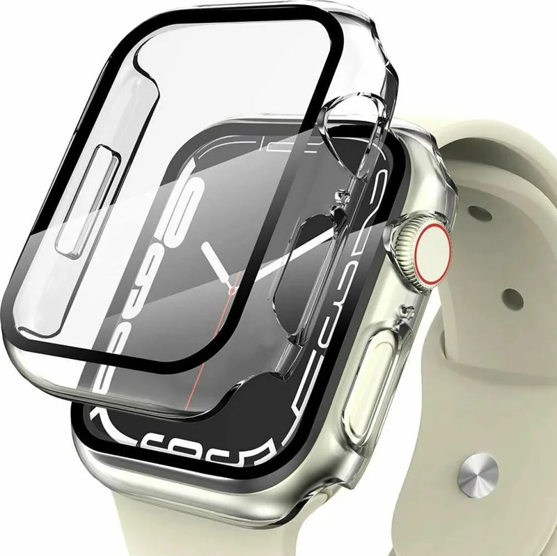 Tech-Protect Defence360 - Θήκη με Tempered Glass Apple Watch 9 / 8 / 7 (45mm) - Clear (9589046919336)