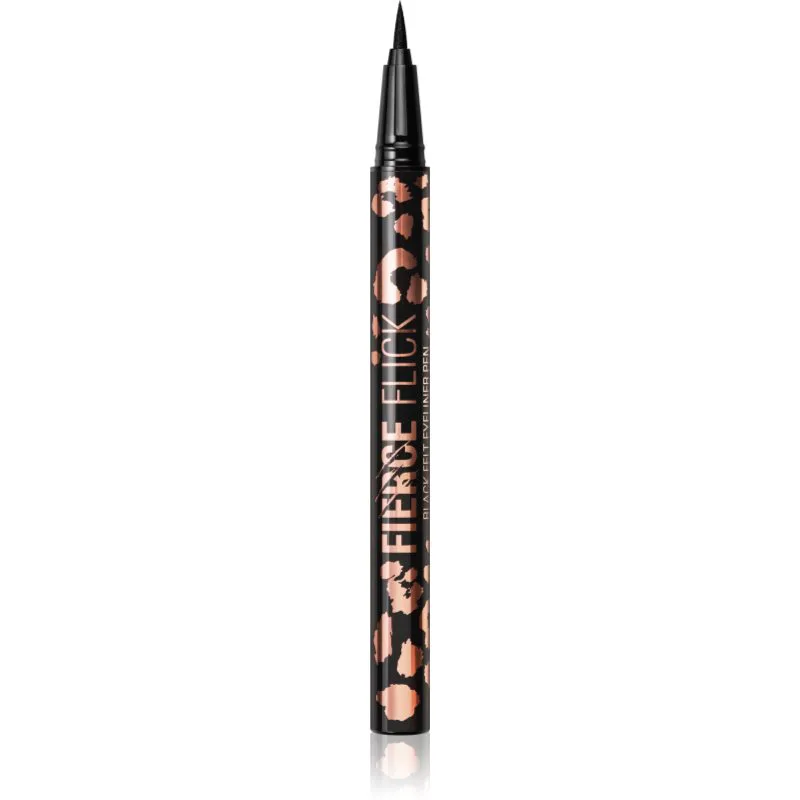Revolution Fierce Flick αδιάβροχο eyeliner ακριβείας απόχρωση Black 0.6 ml