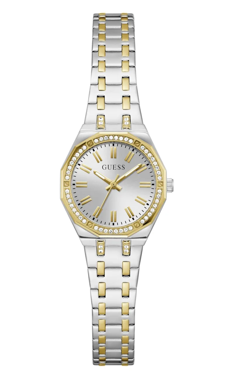 GUESS Pixie Crystals - GW0931L3, Silver & Χρυσό case with Stainless Steel Bracelet