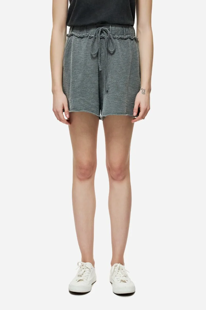 Dirty Laundry Γυναικεία Raw Cut Sweatbermuda DLWSB000038 Σκούρο Γκρί