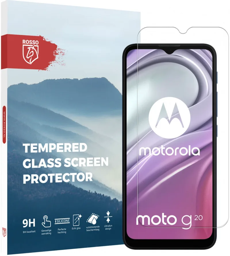 Κόκκινο Tempered Glass - Αντιχαρακτικό Προστατευτικό Γυαλί Οθόνης Motorola Moto G30 / G20 / G10 - Clear (8719246315411)