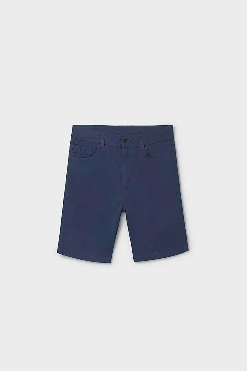 Mayoral παιδική βερμούδα denim μονόχρωμη - 231-S26 Μπλε Σκούρο