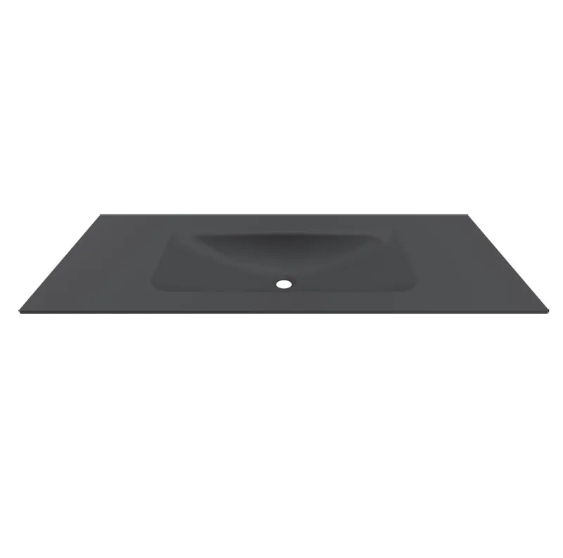 Νιπτήρας Επίπλων Elleci Keratek BDVIV120 BK46 Μαύρο Ματ (120x46.5cm)