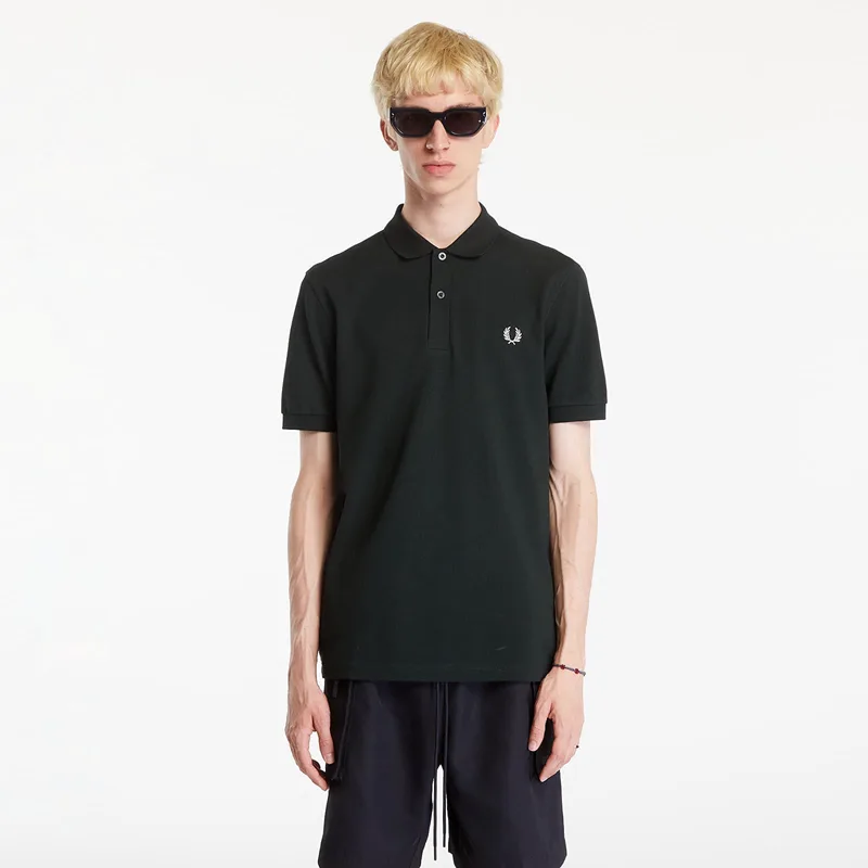 T-shirt FRED PERRY The Polo Short Sleeve Tee Night Green/ Snow White L