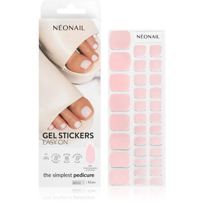 NEONAIL Easy On Gel Stickers Αυτοκόλλητα νυχιών με χρήση λάμπας UV/LED απόχρωση P05 32 τμχ