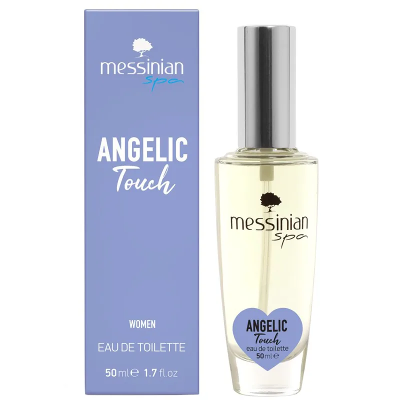 Messinian Spa Angelic Touch Eau De Toilette Γυανικείο Άρωμα με Νότες Εσπεριδοειδών & Ντελικάτων Λουλουδιών για μια Κομψή & Αξέχαστη Αύρα Απαλό αλλά Μαγευτικό, Σύγχρονο, αλλά & Διαχρονικό 50ml