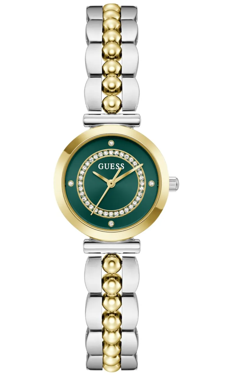 GUESS Leena Crystals - GW0994L3, Silver & Χρυσό case with Stainless Steel Bracelet