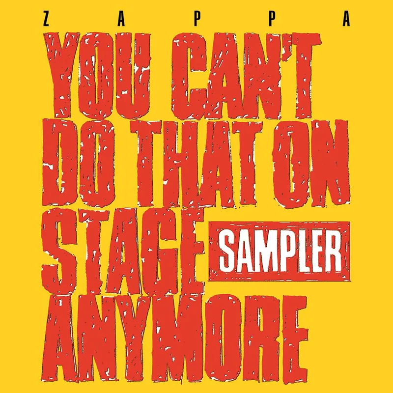 FRANK ZAPPA / YOU CANT DO IT ON THE STAGE ANYMORE - 2LP 180gr REC STORE DAY 2020