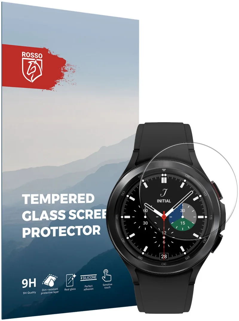 Κόκκινο Tempered Glass - Αντιχαρακτικό Προστατευτικό Γυαλί Οθόνης Samsung Galaxy Watch Classic 4 46mm - Clear (8719246378348)