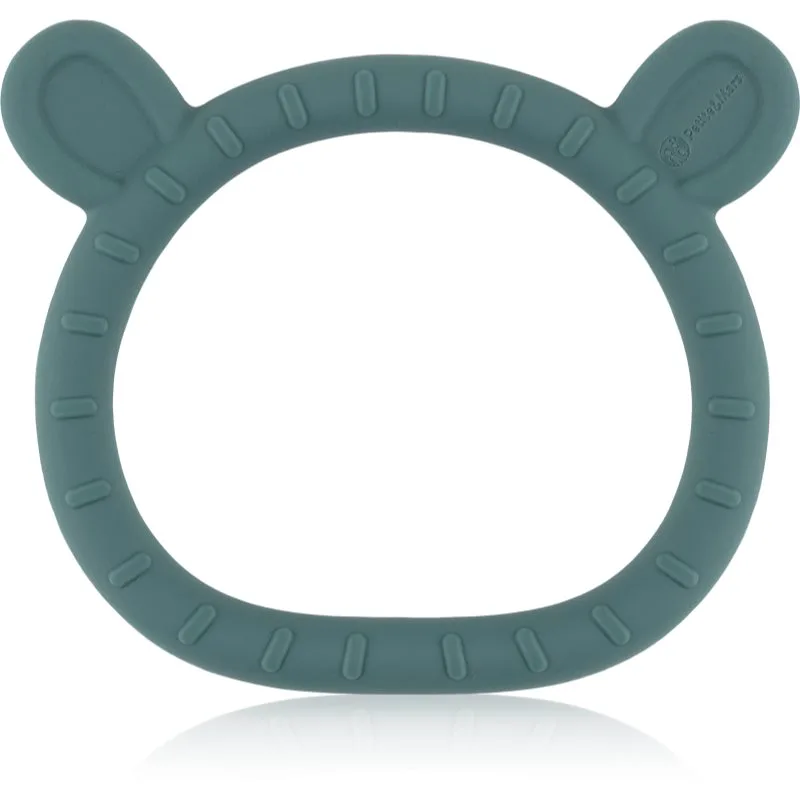 Petite&Mars Silicone teether Teddy μασητικό για παιδιά από τη γέννηση Misty Green 1 τμχ