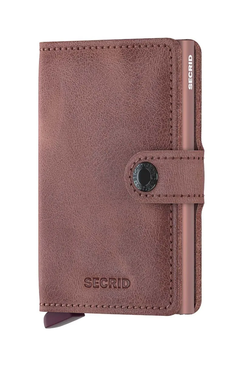 Δερμάτινο πορτοφόλι Secrid Vintage Mauve