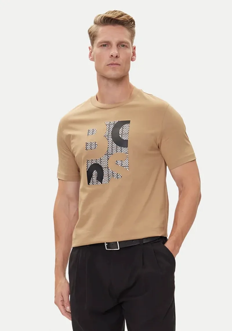 BOSS T-shirt της σειράς Thompson - 50543901 260 Medium Brown