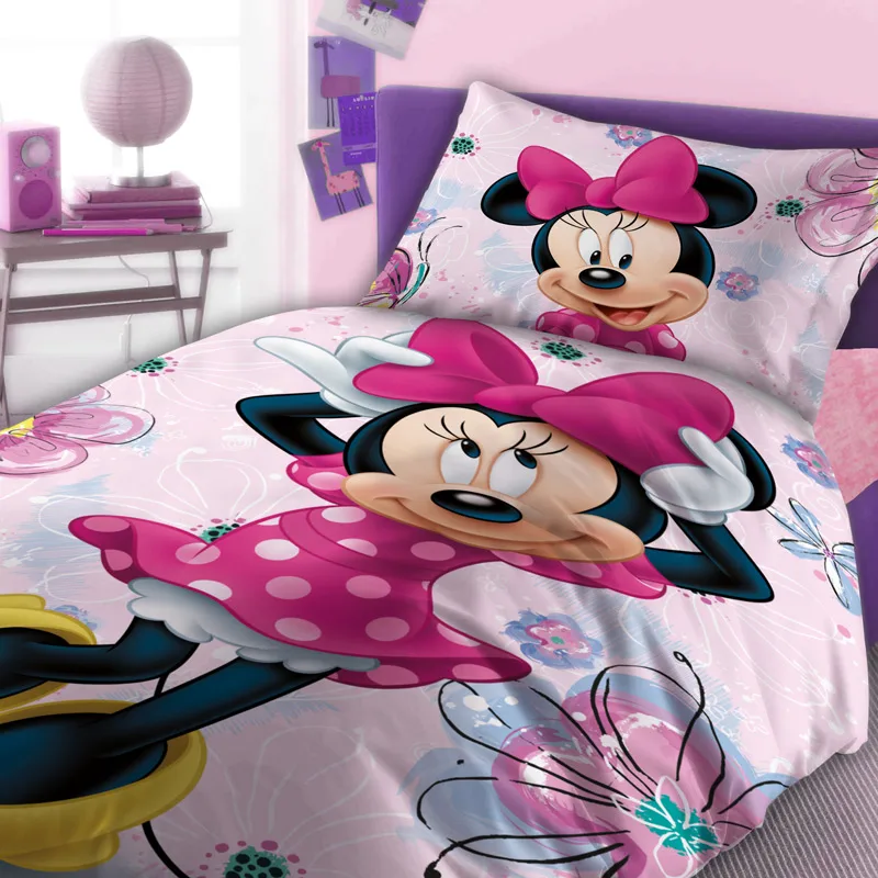 Παπλωματοθήκη Μονή Σετ 160x240 Dimcol Minnie 850 Ροζ