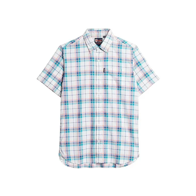 Πουκάμισο με κοντά μανίκια Superdry Chemise à manches longues légère à carreaux
