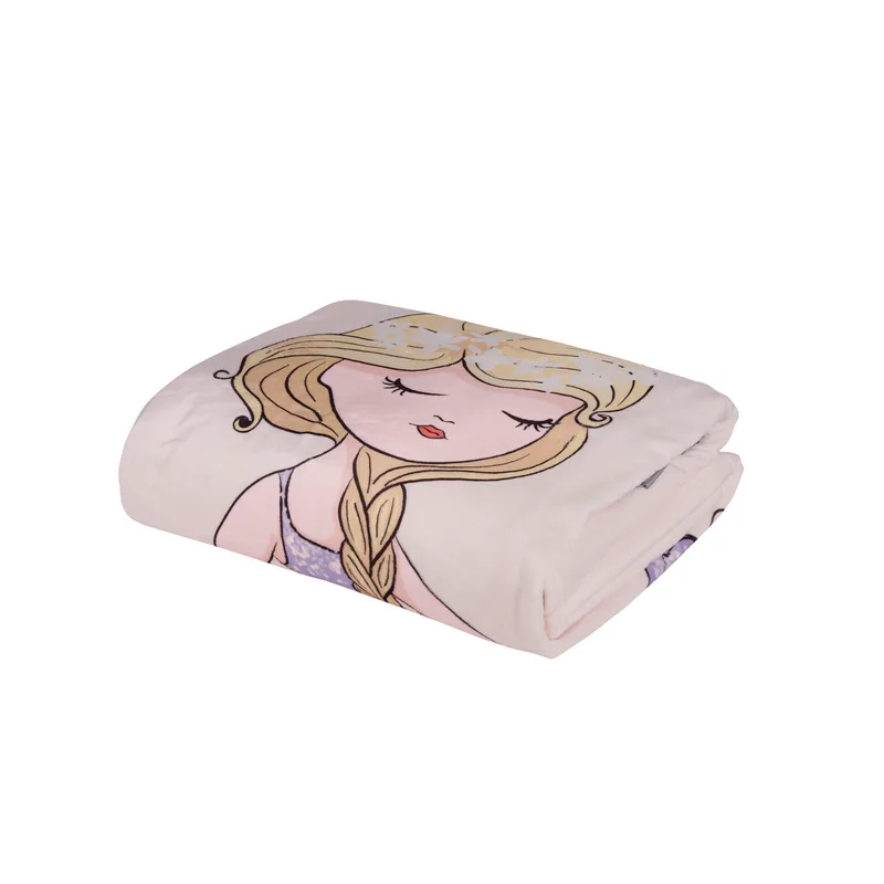 Κουβέρτα Fleece Κούνιας Das Home 4913 Ροζ-Lilac 110x150