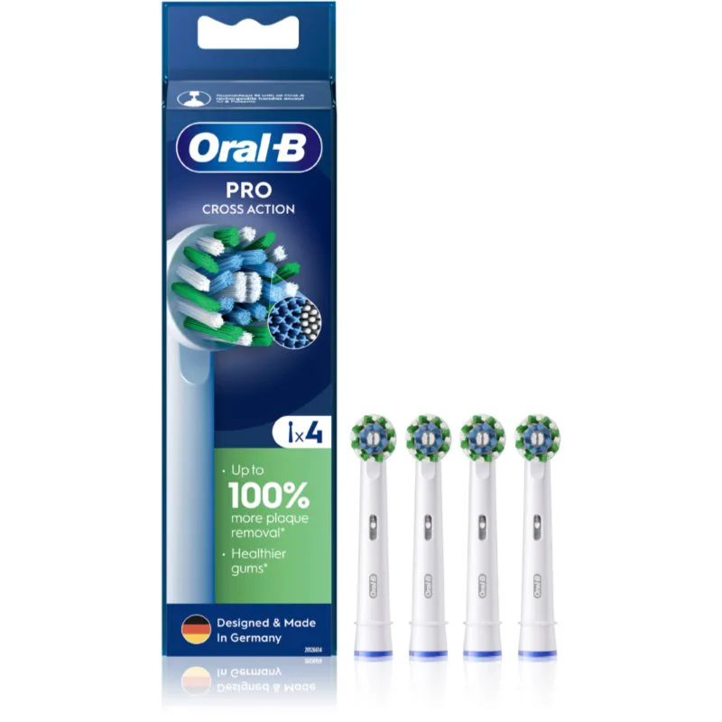 Oral-B PRO Cross Action ανταλλακτική κεφαλή για οδοντόβουρτσα 4 τμχ