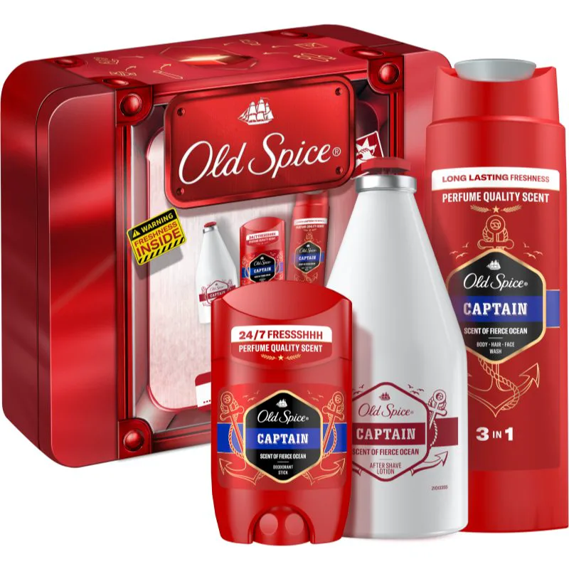 Old Spice Captain Tin Box σετ δώρου για άντρες