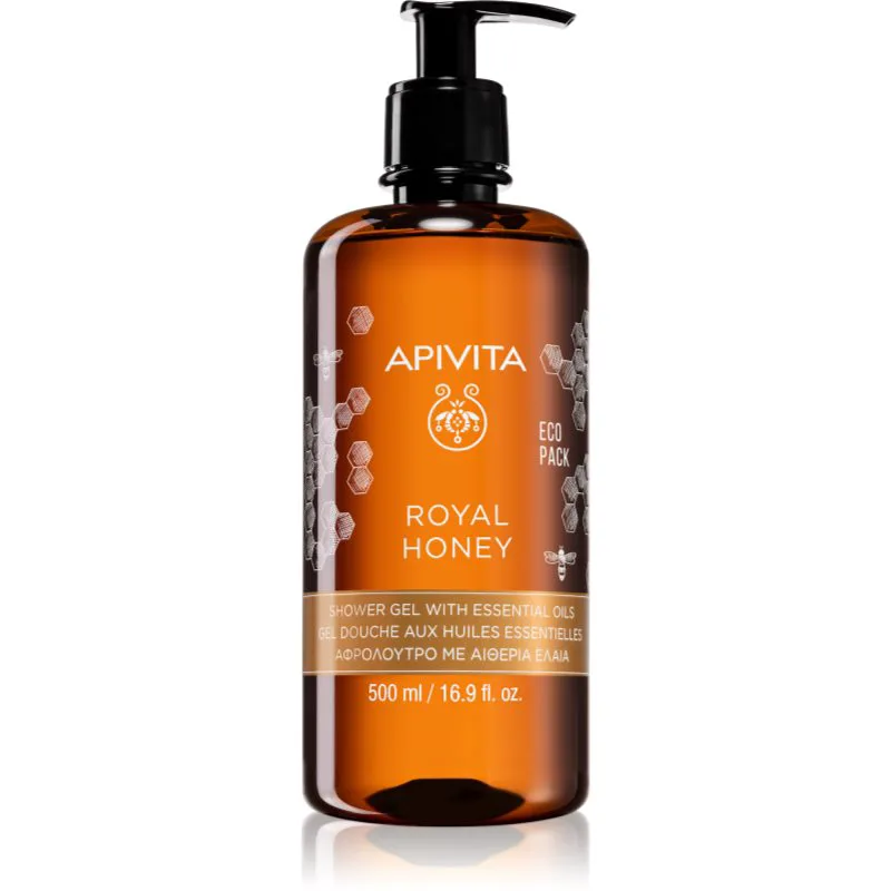 Apivita Royal Honey Creamy Shower Gel ενυδατικό τζελ ντους με αιθέρια έλαια 500 ml