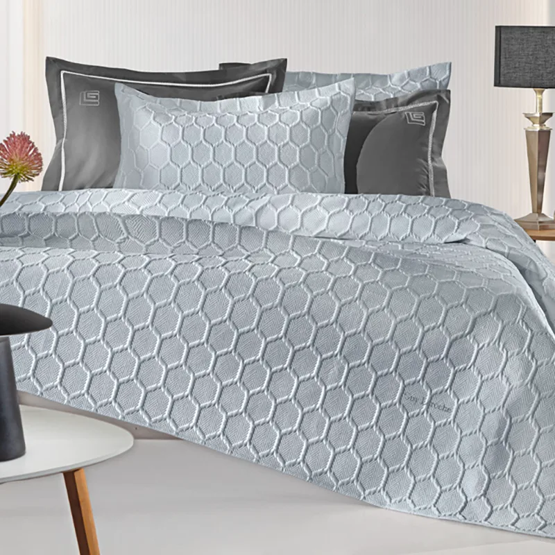 Κουβερλί King Size 250X240 Guy Laroche Hive Silver (250x240)