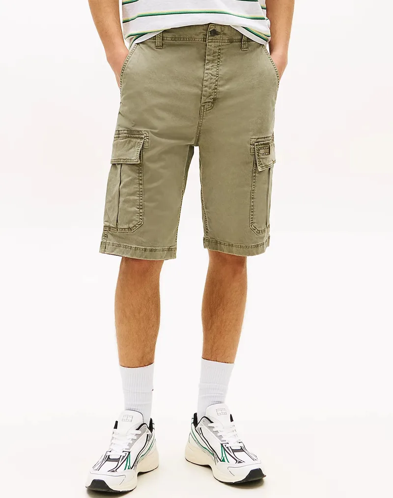 TOMMY JEANS TJM OTIS WASHED CARGO SHORT DM0DM22831-M1LNI Khaki