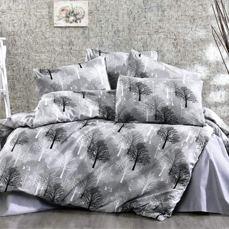 Σεντόνια Μονά Σετ Dimcol Forest 312 Grey 160x240