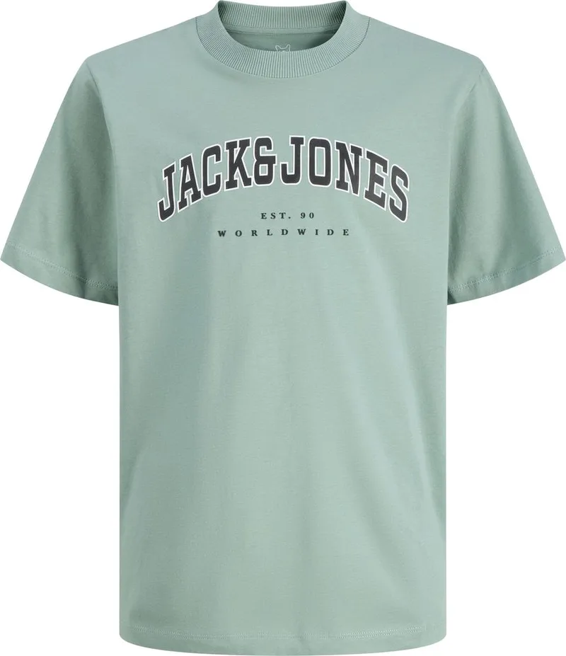 T-SHIRT JACK - JONES JJECALEB VARSITY 12258924 ΑΝΟΙΧΤΟ ΠΡΑΣΙΝΟ (152CM)-(12 ΕΤΩΝ)