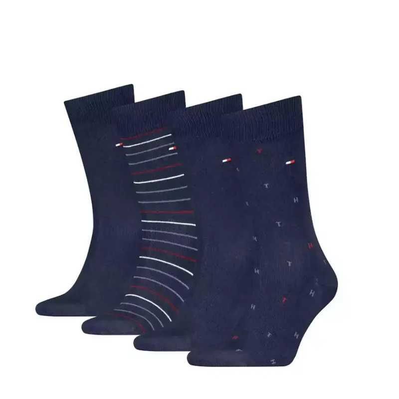 Ανδρικό Σετ Κάλτσες 4 Τεμαχίων Navy Μπλε Tommy Hilfiger 701235375-001 NAVY