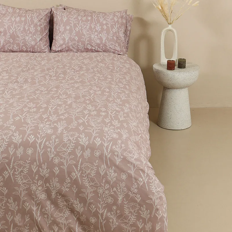 Σεντόνια King Size (Σετ) 260X270 Sunshine Cotton Feelings 2050 Powder Χωρίς Λάστιχο (260x270)