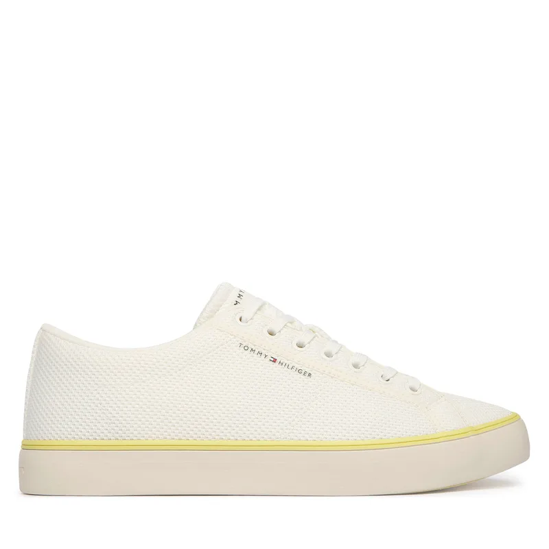 Πάνινα παπούτσια Tommy Hilfiger Harlem Core Ii Seasonal Textile FM0FM05820 Λευκό