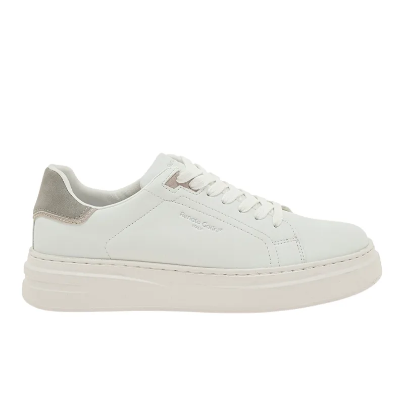 Ανδρικά Sneakers Renato Garini Daves-711 Λευκό Γκρί Nubuck W570011736W3