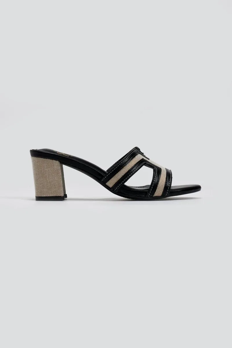 ERYNN Fabric Mules - 202-11 - Black