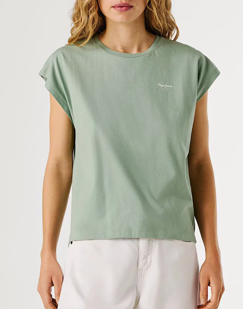 PEPE JEANS ESSENTIALS BLOOM ΜΠΛΟΥΖΑ ΓΥΝΑΙΚΕΙΟ PL504821-610/BLEACH GREEN Green