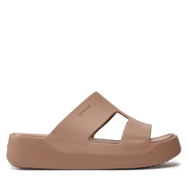 Παντόφλες Crocs Getaway Platform H-Strap 209409 Μπεζ