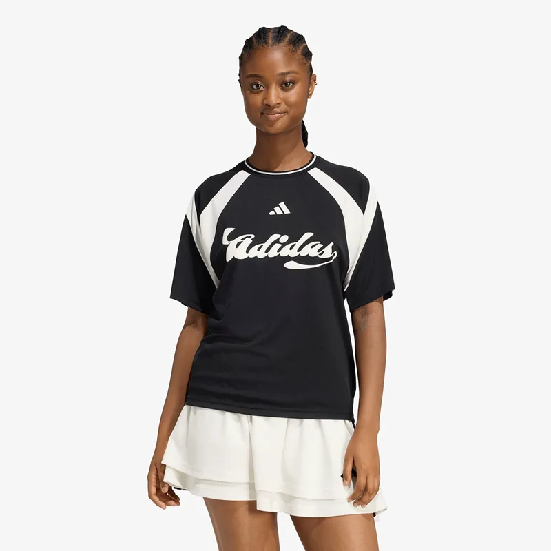 T-shirt adidas House Of Tiro Jersey Black/ Off White/ White XL