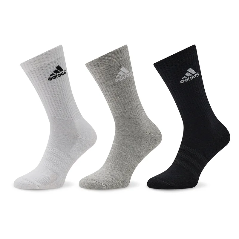 Κάλτσες μακριές adidas Cushioned Crew Socks 3 Pairs IC1311 Γκρι
