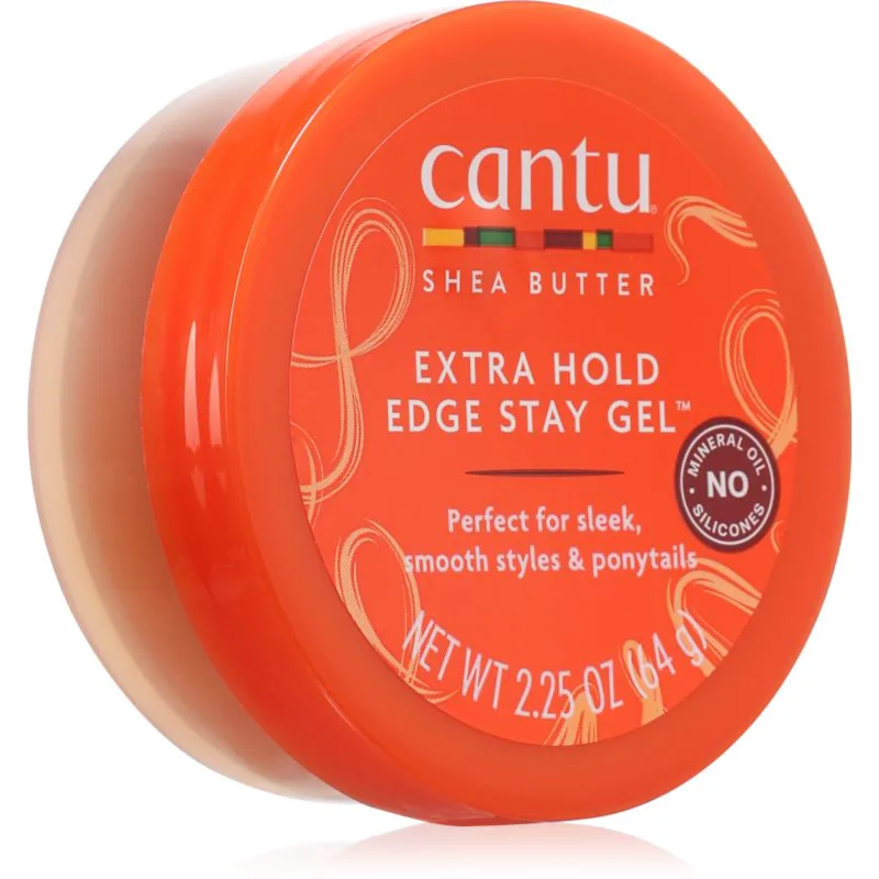 CANTU Shea Butter Extra Hold Edge σταθεροποιητικό τζελ για σπαστά και σγουρά μαλλιά με βούτυρο καριτέ 67 ml
