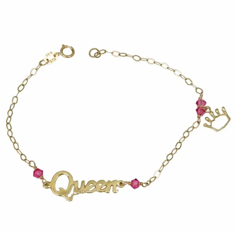 Χρυσό παιδικό βραχιόλι Κ9 Queen 014781 014781 Χρυσός 9 Καράτια