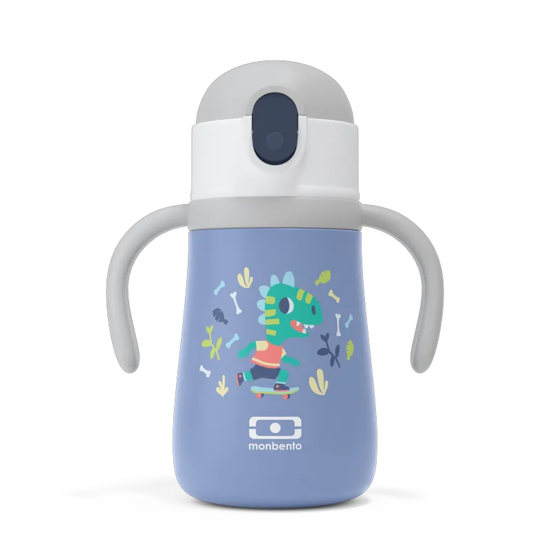 360ml Ισοθερμικό Μπουκάλι Monbento MB Stram - Blue Dino