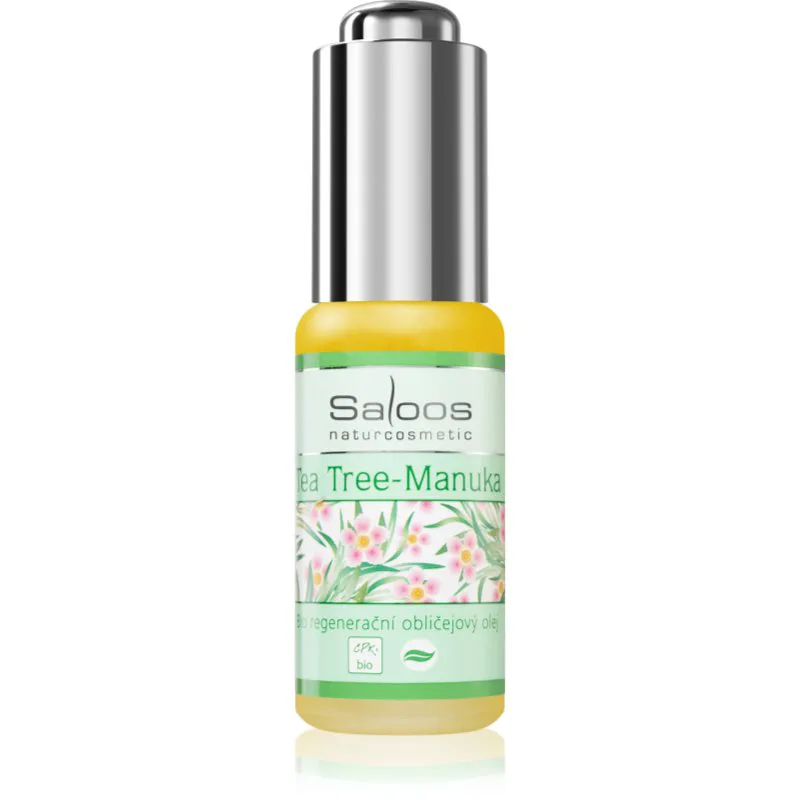 Saloos Bio Skin Oils Tea Tree & Manuka καταπραϋντικό και αναγεννητικό λάδι για δέρμα με ακμή 20 ml