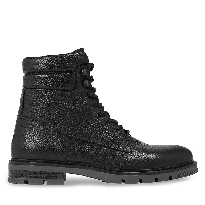 Ανδρικά Δερμάτινα Αρβυλάκια Tommy Hilfiger FM0FM04802 BDS Μαύρα